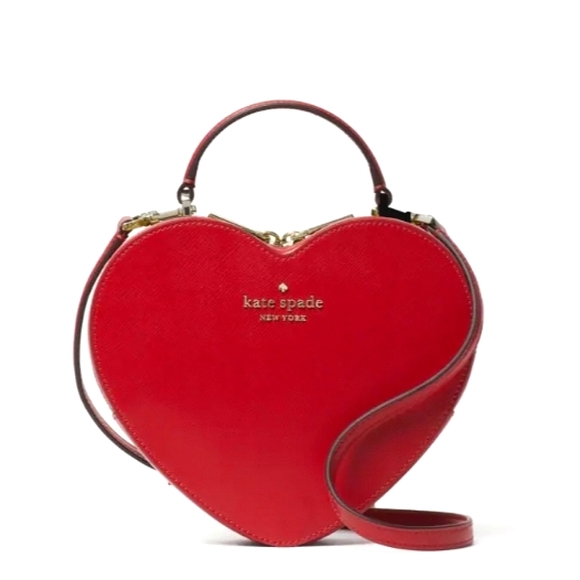 ❤️ KATE SPADE "LOVE SHACK" HEART CROSSBODY PURSE - Picture 1 of 9